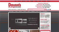 Desktop Screenshot of doyonsappliance.com